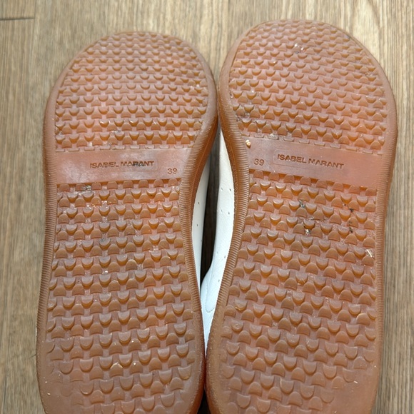 Isabel Marant Beth Perforated Leather Velcro Sneakers 39 - Picture 6 of 6